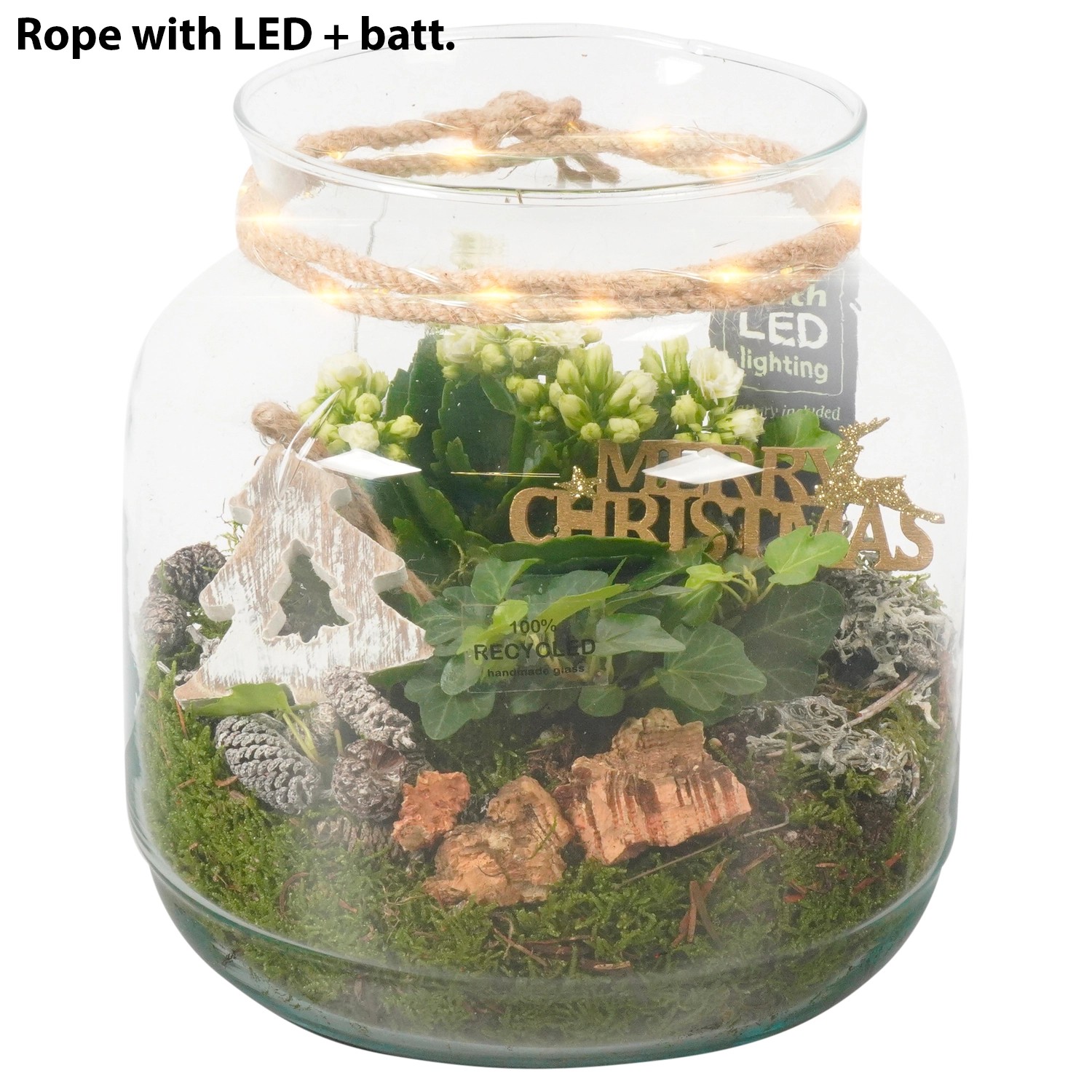 Composizione barattolo vetro Ø cm 19 Composizione barattolo vetro Ø cm 19