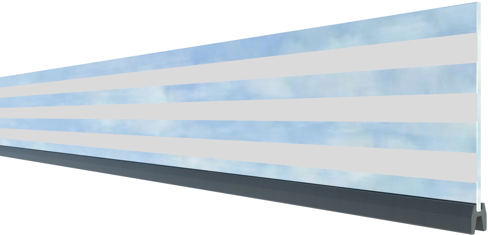 Raccordo frangivista per recinzione trasparente System 90x180 cm Raccordo frangivista per recinzione trasparente System 90x180 cm