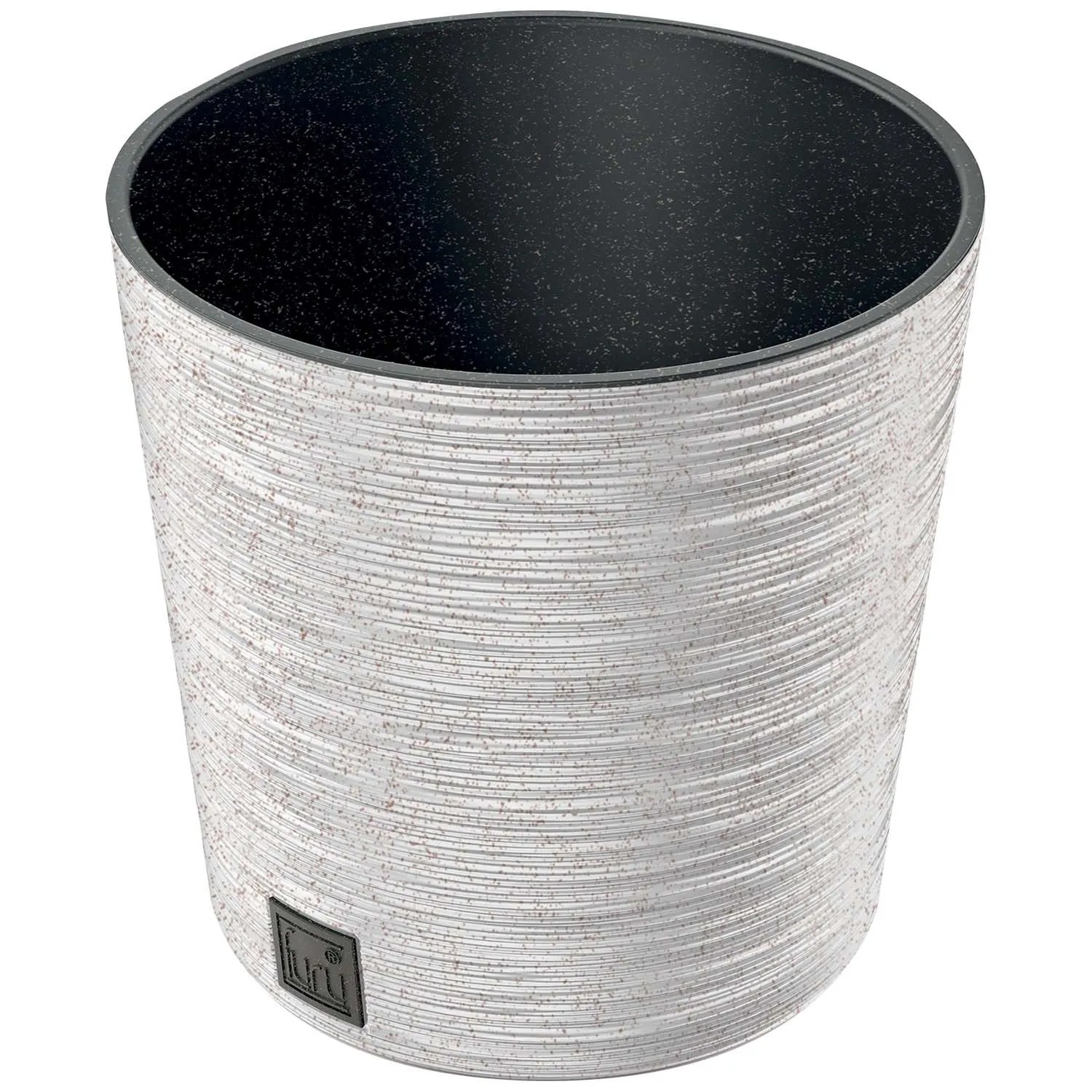 Vaso Furu Eco Wood in plastica 25x25 cm Bianco Vaso Furu Eco Wood in plastica 25x25 cm Bianco