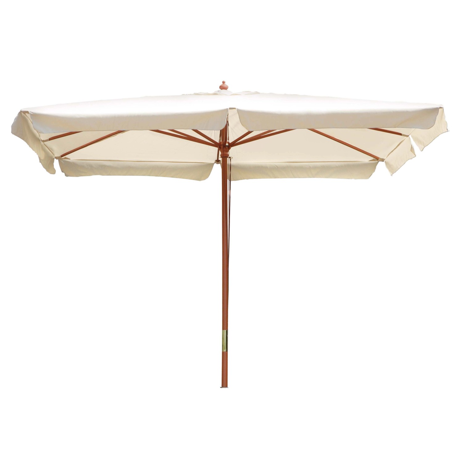 Ombrellone da giardino a palo centrale 1001 300x400 H 293 cm ecrù Ombrellone da giardino a palo centrale 1001 300x400 H 293 cm ecrù