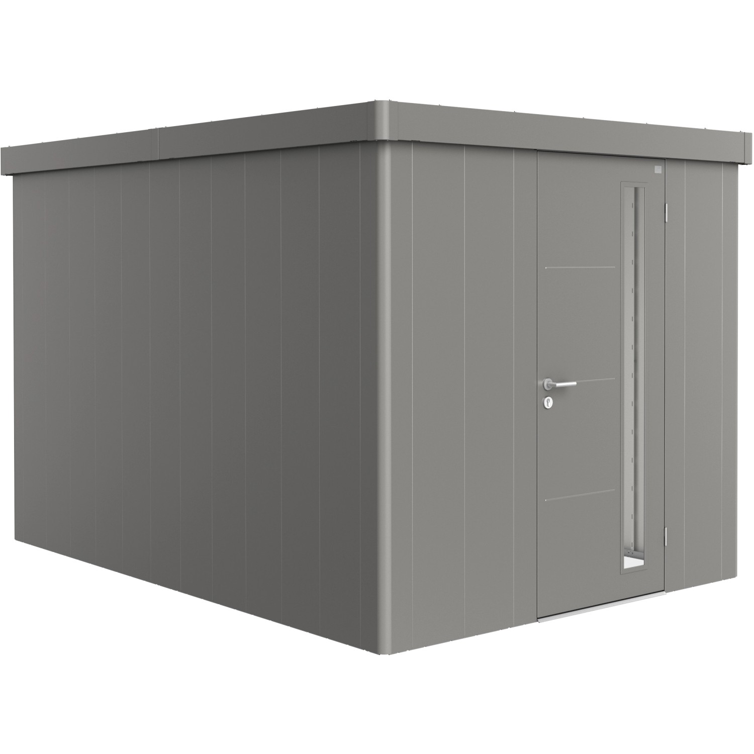 Casetta da giardino Neo 4B Grigio quarzo metal. 222x236x348 cm 1 porta Casetta da giardino Neo 4B Grigio quarzo metal. 222x236x348 cm 1 porta