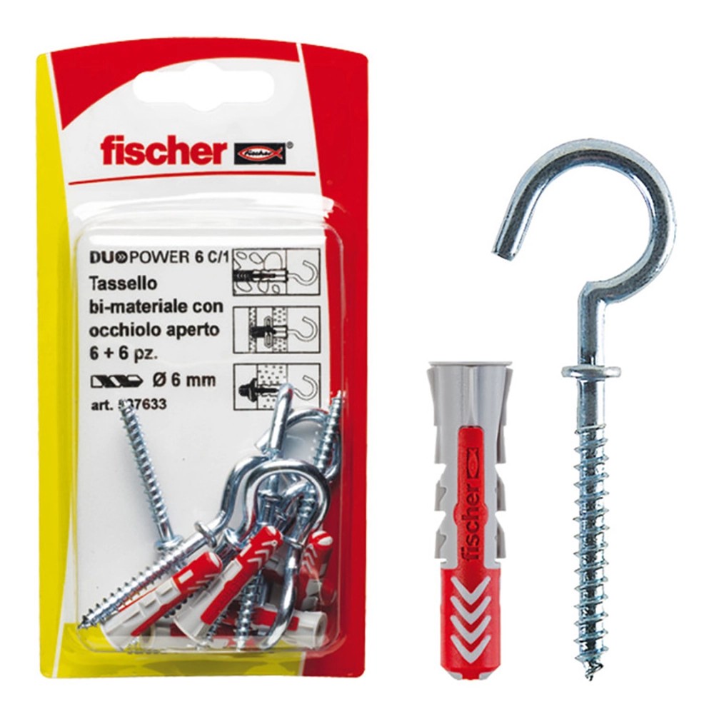 Tassello Universale Fischer Duopower Occhiolo Chiuso Mm Pz Obi