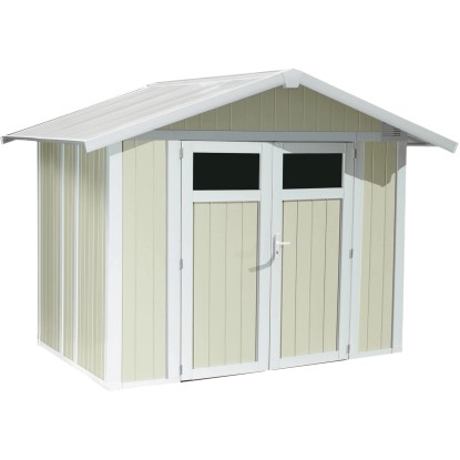 Casetta da giardino Utility 5 m² verde grigio Casetta da giardino Utility 5 m² verde grigio