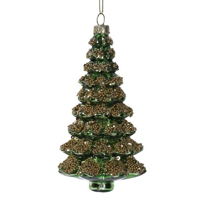 Albero in vetro Ø7xh12 cm verde Albero in vetro Ø7xh12 cm verde