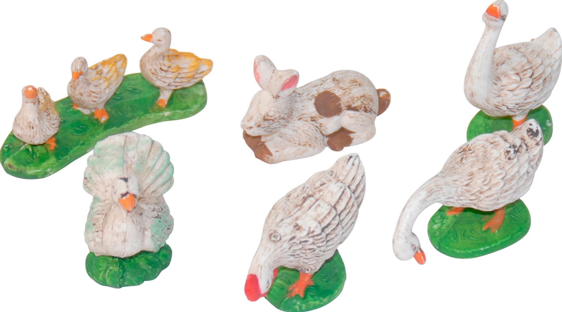 Animali assortiti per presepe in busta 6 pz Animali assortiti per presepe in busta 6 pz