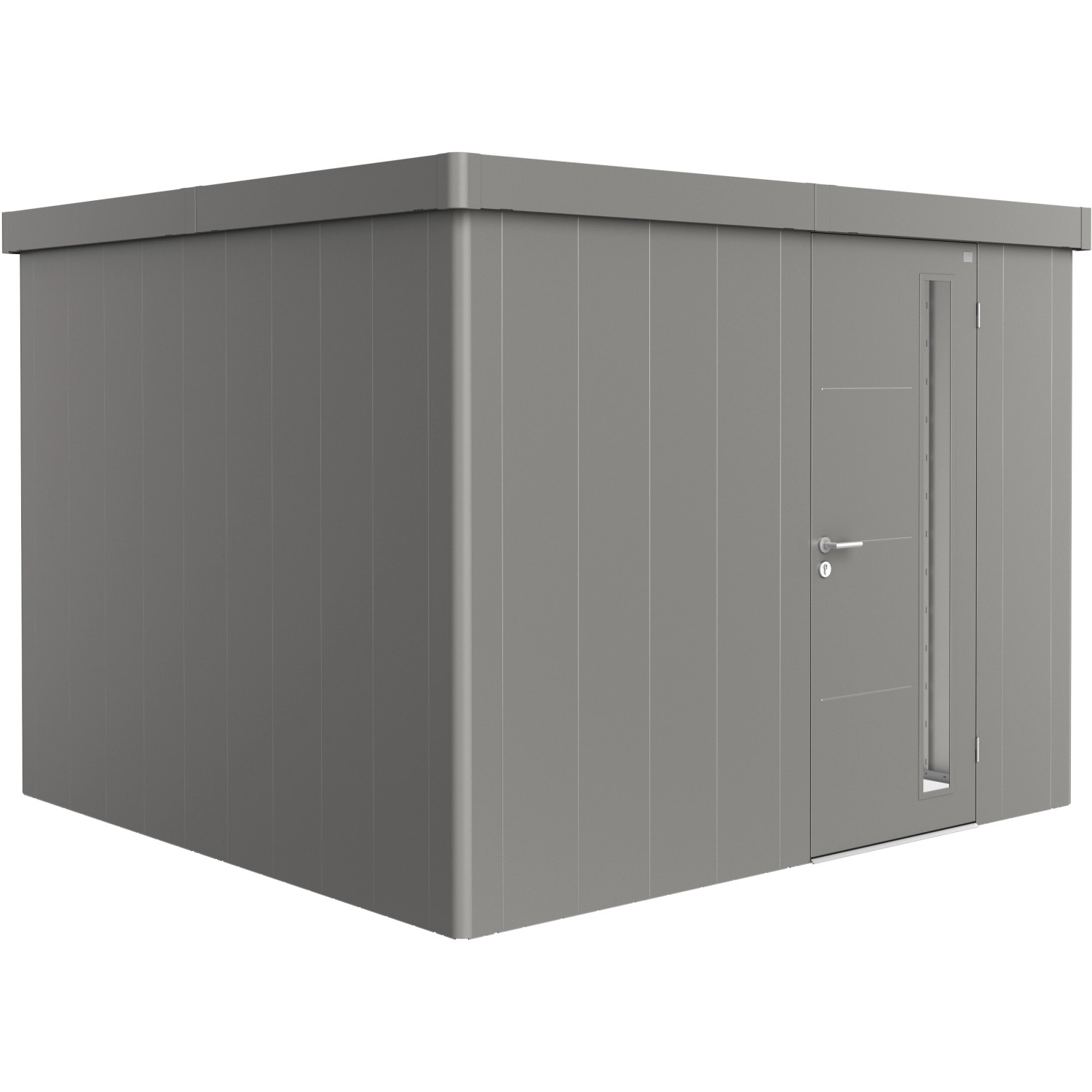 Casetta da giardino Neo 3C Grigio quarzo metal. 222x292x292 cm 1 porta Casetta da giardino Neo 3C Grigio quarzo metal. 222x292x292 cm 1 porta
