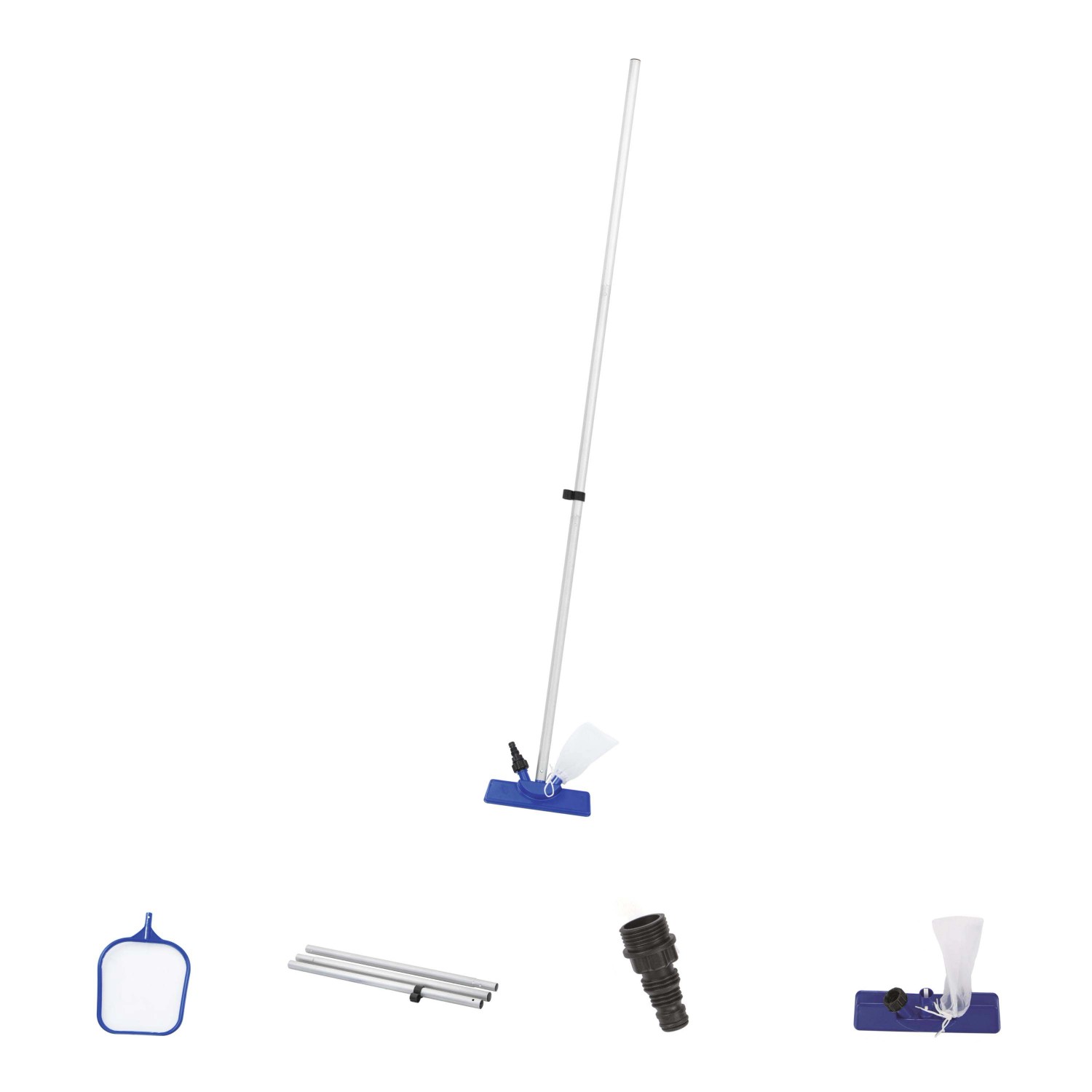 Kit per pulizia Bestway piscine 203 cm e per piscine con Ø 396 cm Kit per pulizia Bestway piscine 203 cm e per piscine con Ø 396 cm
