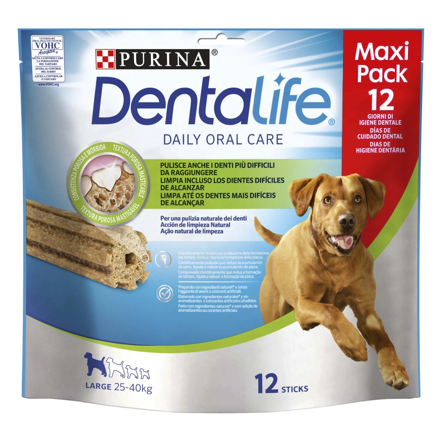 Snack per cani Purina Dentalife Large 12 pz 345 g Snack per cani Purina Dentalife Large 12 pz 345 g