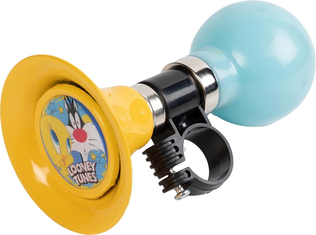 Trombetta bici Titti e Silvestro azzurra e gialla Trombetta bici Titti e Silvestro azzurra e gialla