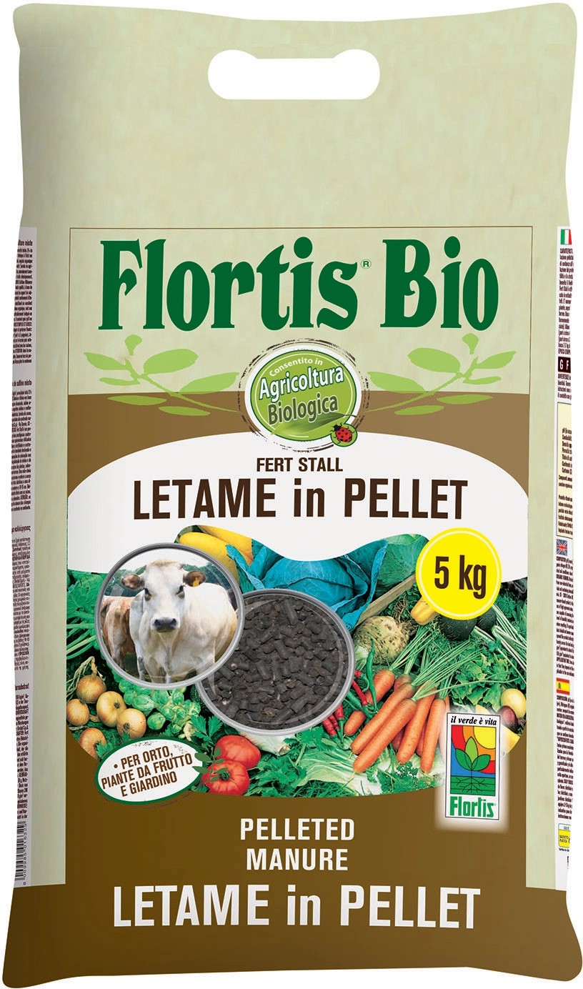 Letame Flortis Fert Stall in pellet 5 kg Letame Flortis Fert Stall in pellet 5 kg