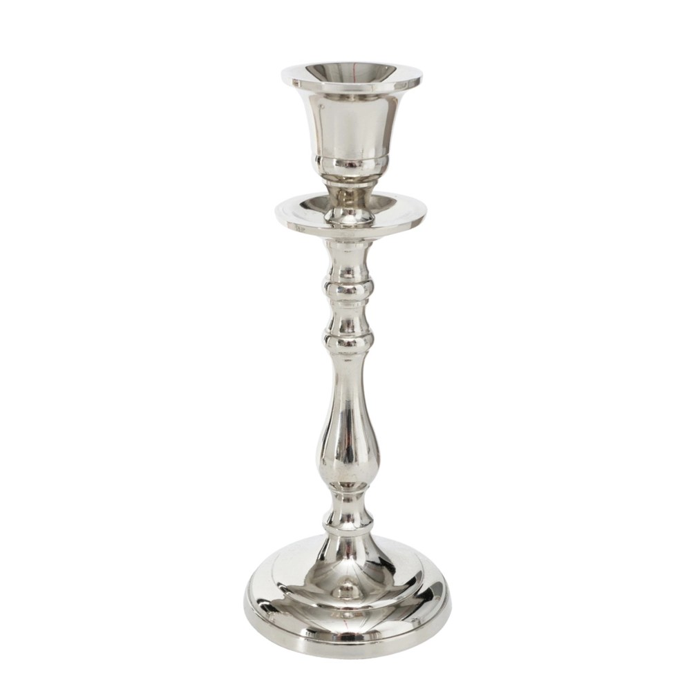 Porta candele Vicco in alluminio argento Ø 7 x 19 cm Porta candele Vicco in alluminio argento Ø 7 x 19 cm