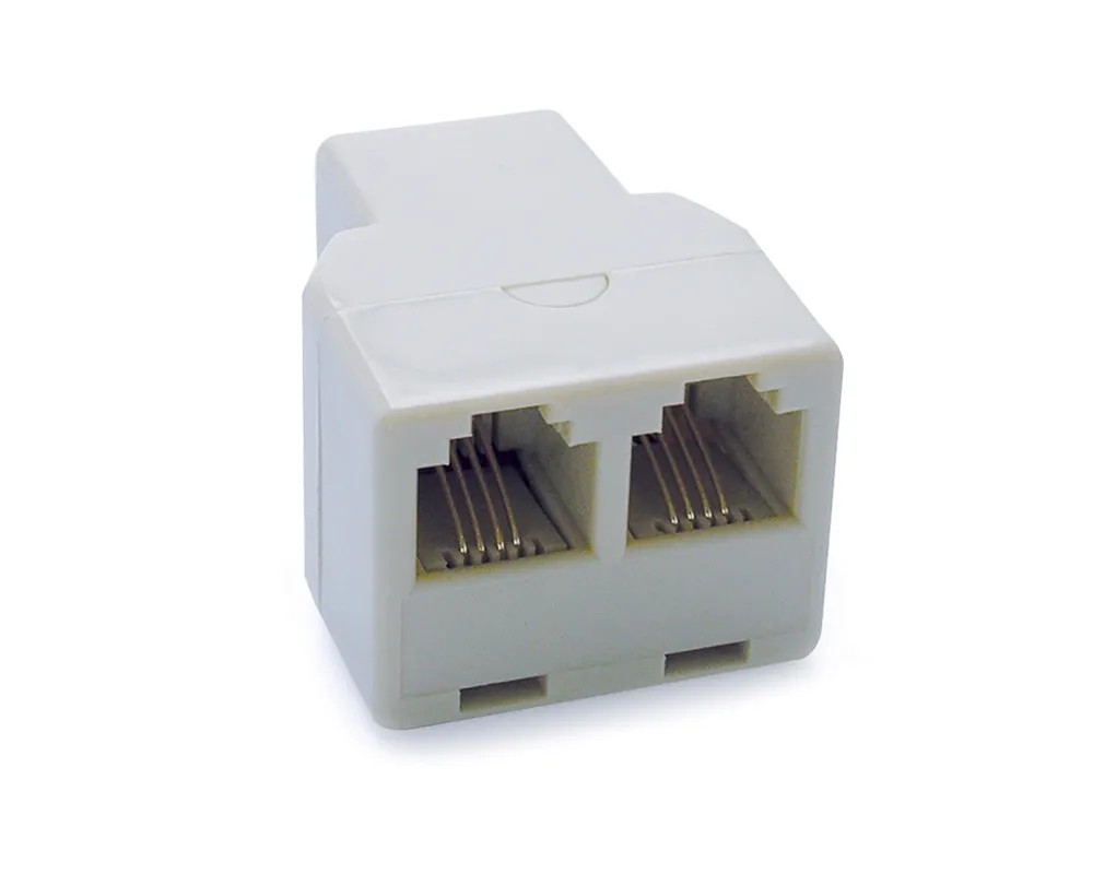Adattatore telefonico RJ11 1 femmina / 2 femmine Adattatore telefonico RJ11 1 femmina / 2 femmine