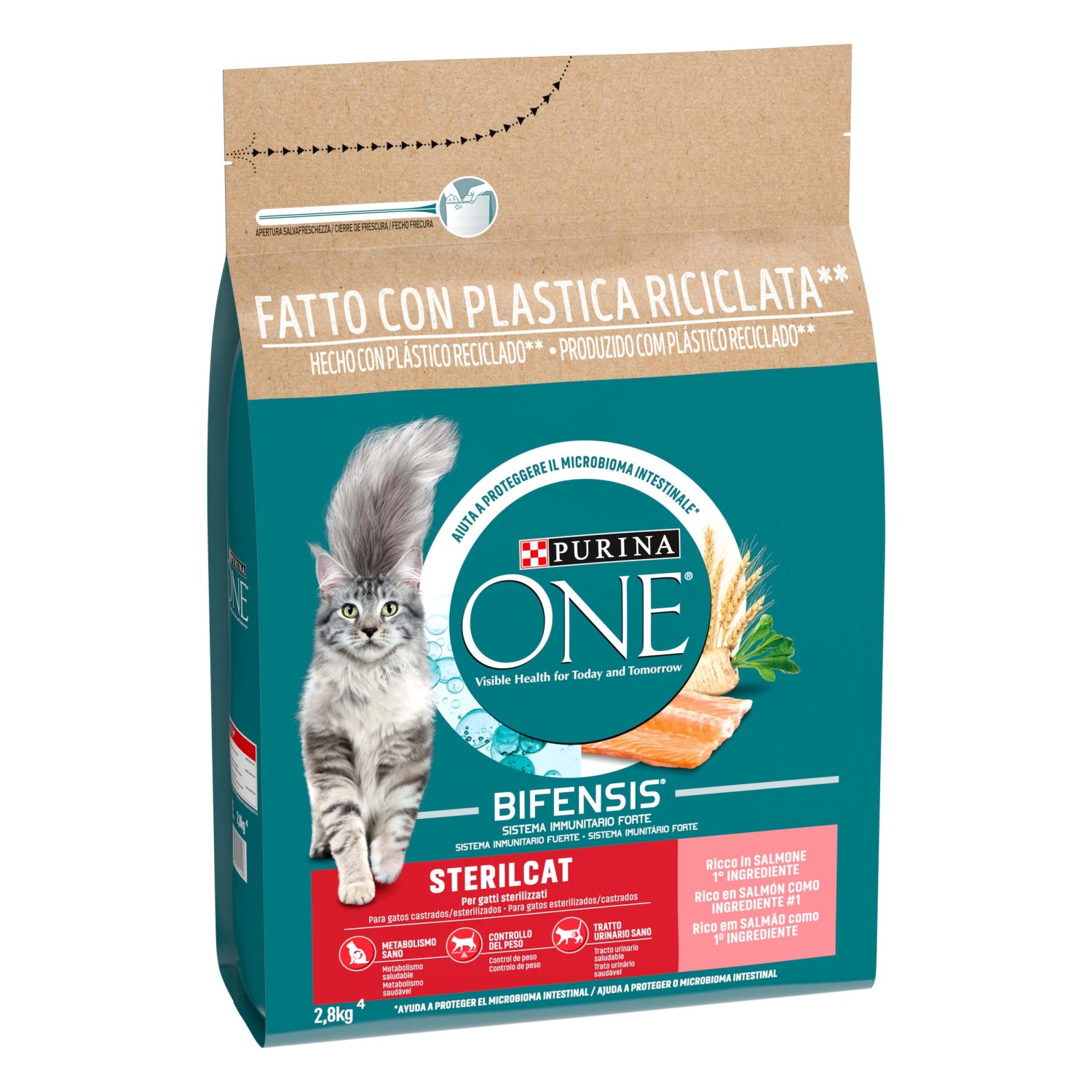 Cibo secco per gatti PURINA ONE® STERILCAT Salmone 2,8 kg Cibo secco per gatti PURINA ONE® STERILCAT Salmone 2,8 kg
