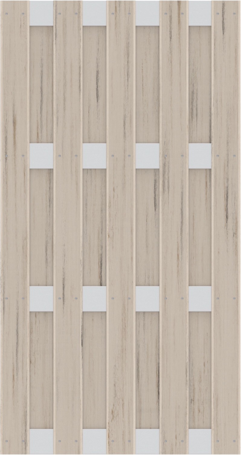 Elemento per recinzione Jumbo WPC 95x179 cm alluminio sabbia Elemento per recinzione Jumbo WPC 95x179 cm alluminio sabbia