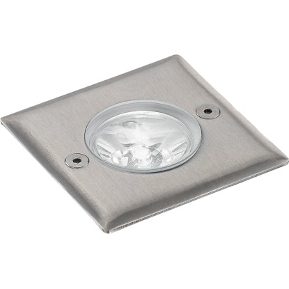 Faretto calpestabile Walk a LED acciaio quadrato 8 cm x 8 cm x 10 cm Faretto calpestabile Walk a LED acciaio quadrato 8 cm x 8 cm x 10 cm