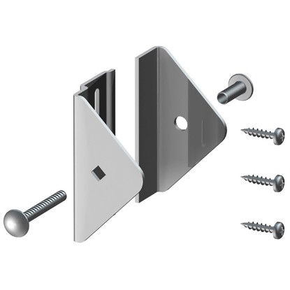 Supporto di fissaggio per recinzione giardino acciaio inox Longlife Supporto di fissaggio per recinzione giardino acciaio inox Longlife