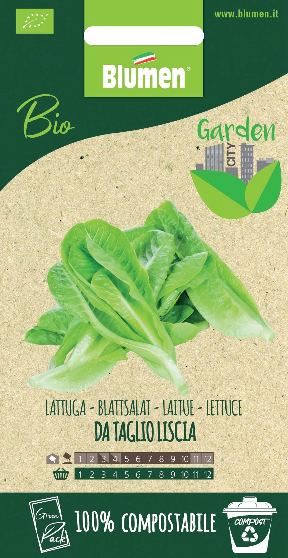 Semi Lattuga da taglio a foglia liscia Semi Lattuga da taglio a foglia liscia