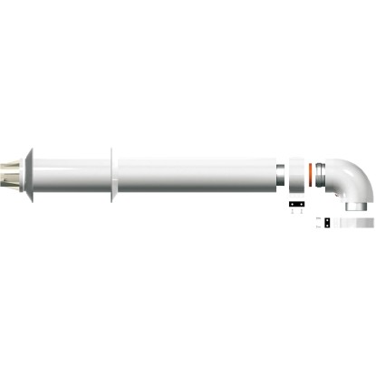 Kit scarico fumi coassiale Ø 60/100 mm per caldaie Ariston Kit scarico fumi coassiale Ø 60/100 mm per caldaie Ariston