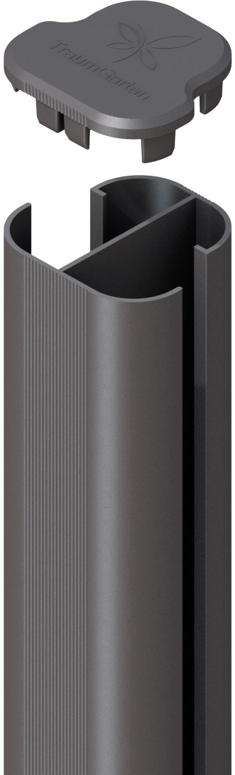 Palo montante angolare per recinzioni antracite System Basic Ø 7 x H 105 cm Palo montante angolare per recinzioni antracite System Basic Ø 7 x H 105 cm