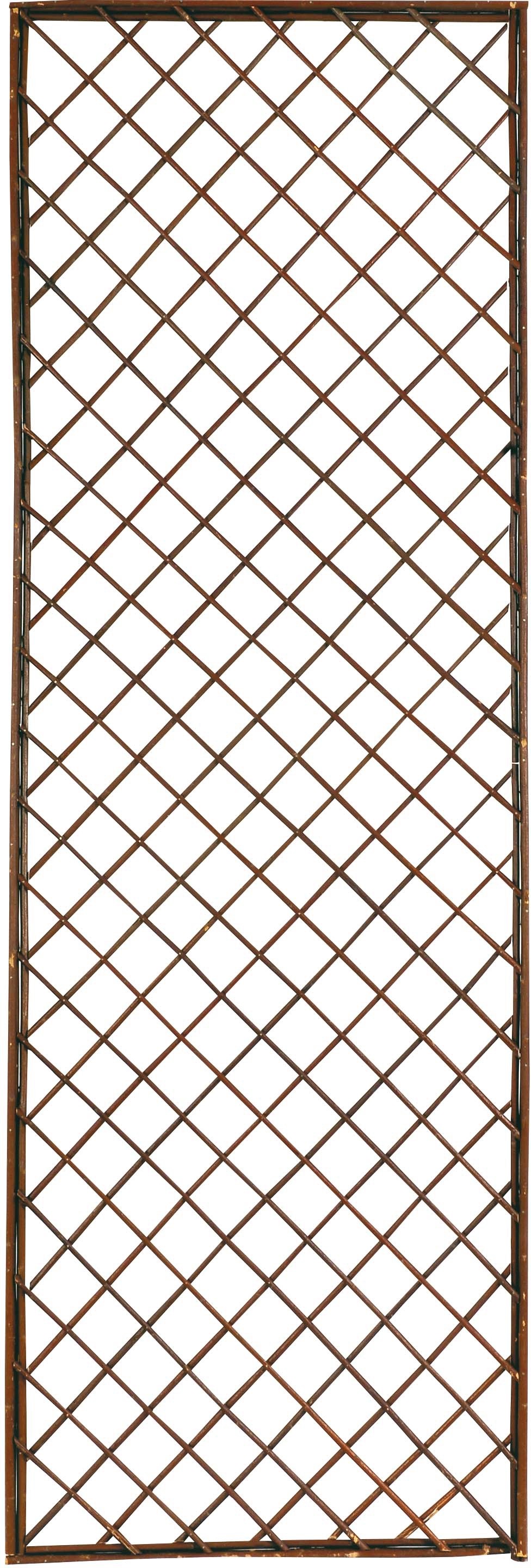 Traliccio fisso rettangolare in salice 1,8x0,6 m naturale Traliccio fisso rettangolare in salice 1,8x0,6 m naturale