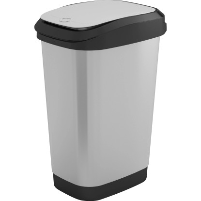 Pattumiera con apertura a tocco Dual Touch 50 l grigio Pattumiera con apertura a tocco Dual Touch 50 l grigio