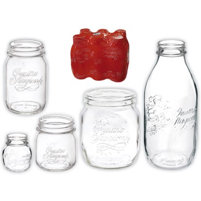 Barattoli quattro stagioni 70 mm cc 250 cf 6 pezzi Barattoli quattro stagioni 70 mm cc 250 cf 6 pezzi