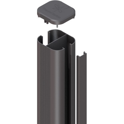 Palo montante quadro a incastro per recinzioni antracite System Ø 7 x H 240 cm Palo montante quadro a incastro per recinzioni antracite System Ø 7 x H 240 cm