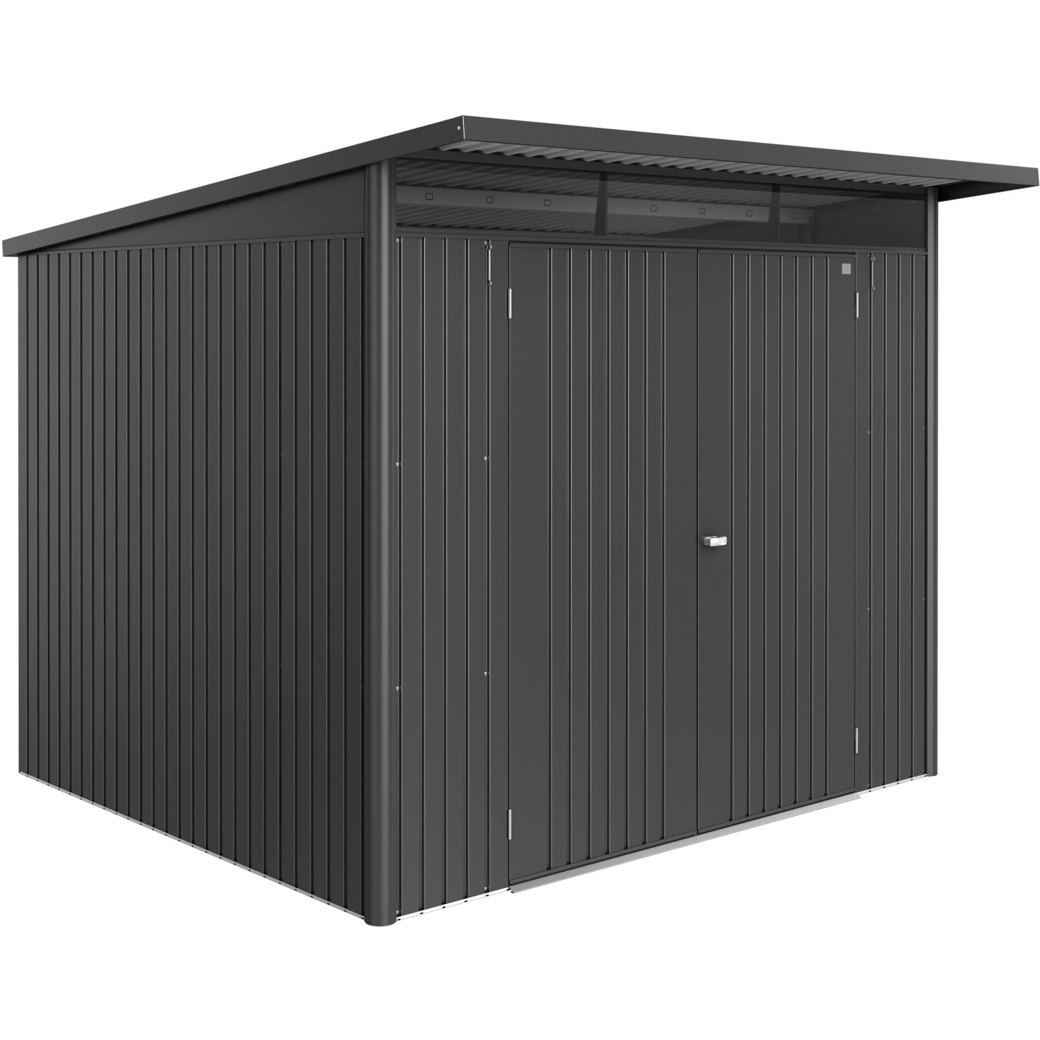 Casetta da giardino AvantGarde ECO A6 Grigio scuro metal. 209x252x212 cm 2 porte Casetta da giardino AvantGarde ECO A6 Grigio scuro metal. 209x252x212 cm 2 porte
