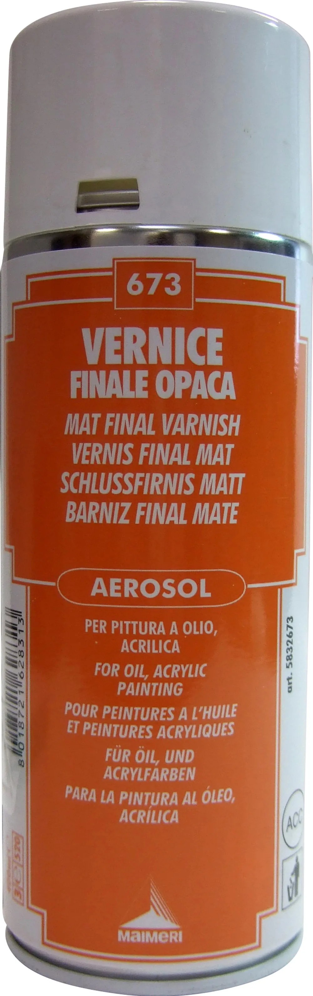 Bombola spray vernice finale opaca 400 ml Bombola spray vernice finale opaca 400 ml