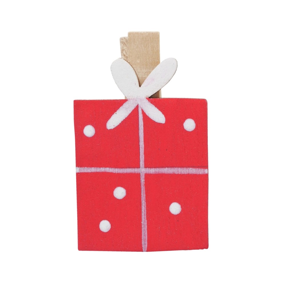 Clip decorativa Monti figure natalizie assortita 6 pz Clip decorativa Monti figure natalizie assortita 6 pz