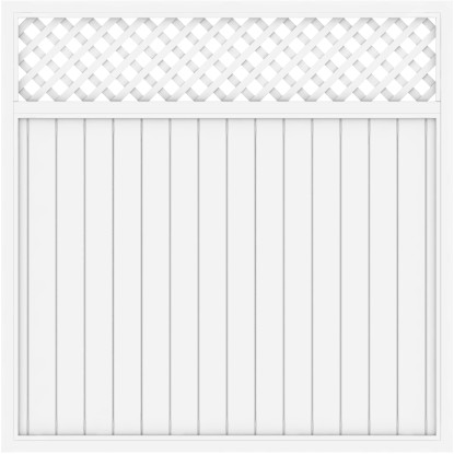 Recinzione privacy con griglia Longlife Riva 180x180 cm bianco Recinzione privacy con griglia Longlife Riva 180x180 cm bianco