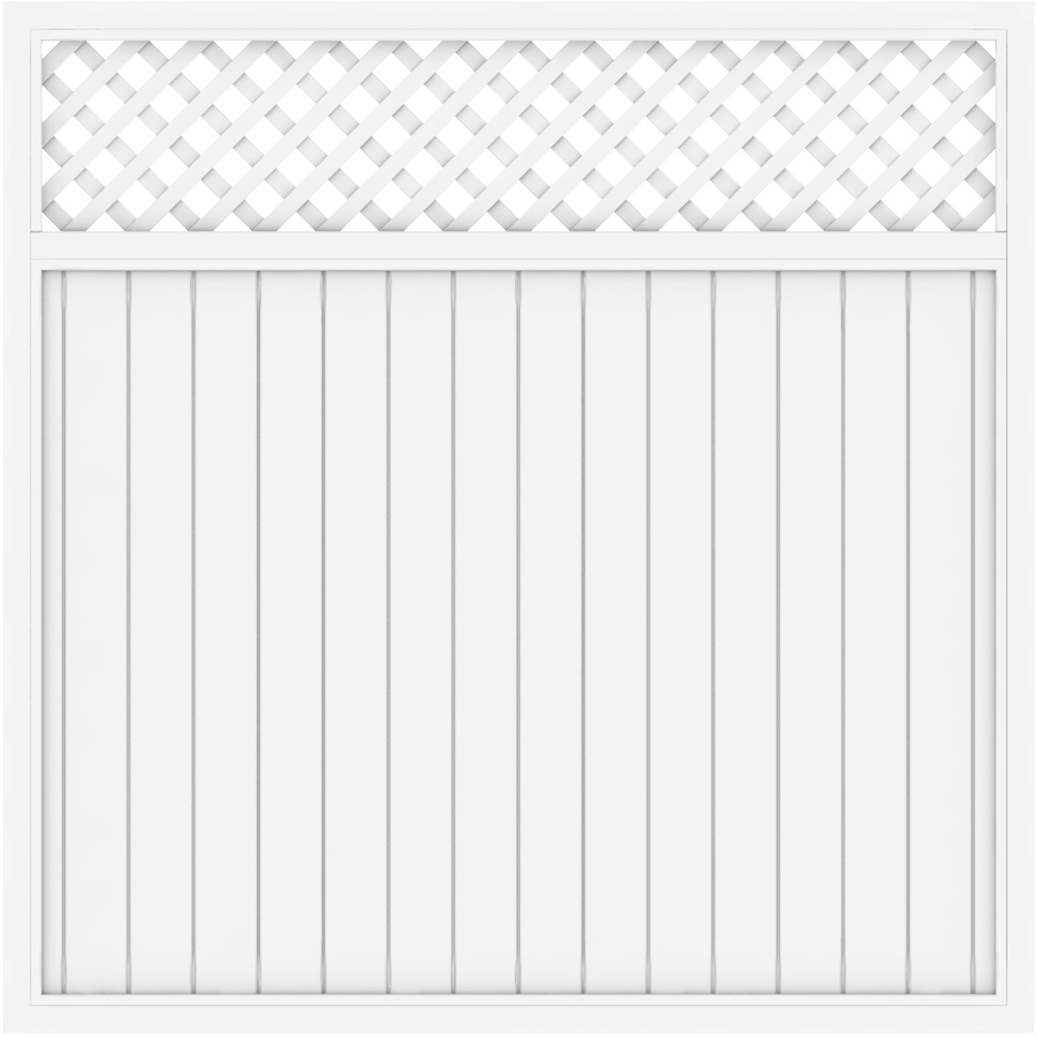 Recinzione privacy con griglia Longlife Riva 180x180 cm bianco Recinzione privacy con griglia Longlife Riva 180x180 cm bianco