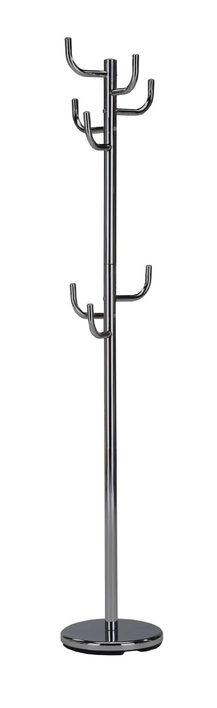 Piantana appendiabiti in metallo satinato H 172 cm Piantana appendiabiti in metallo satinato H 172 cm