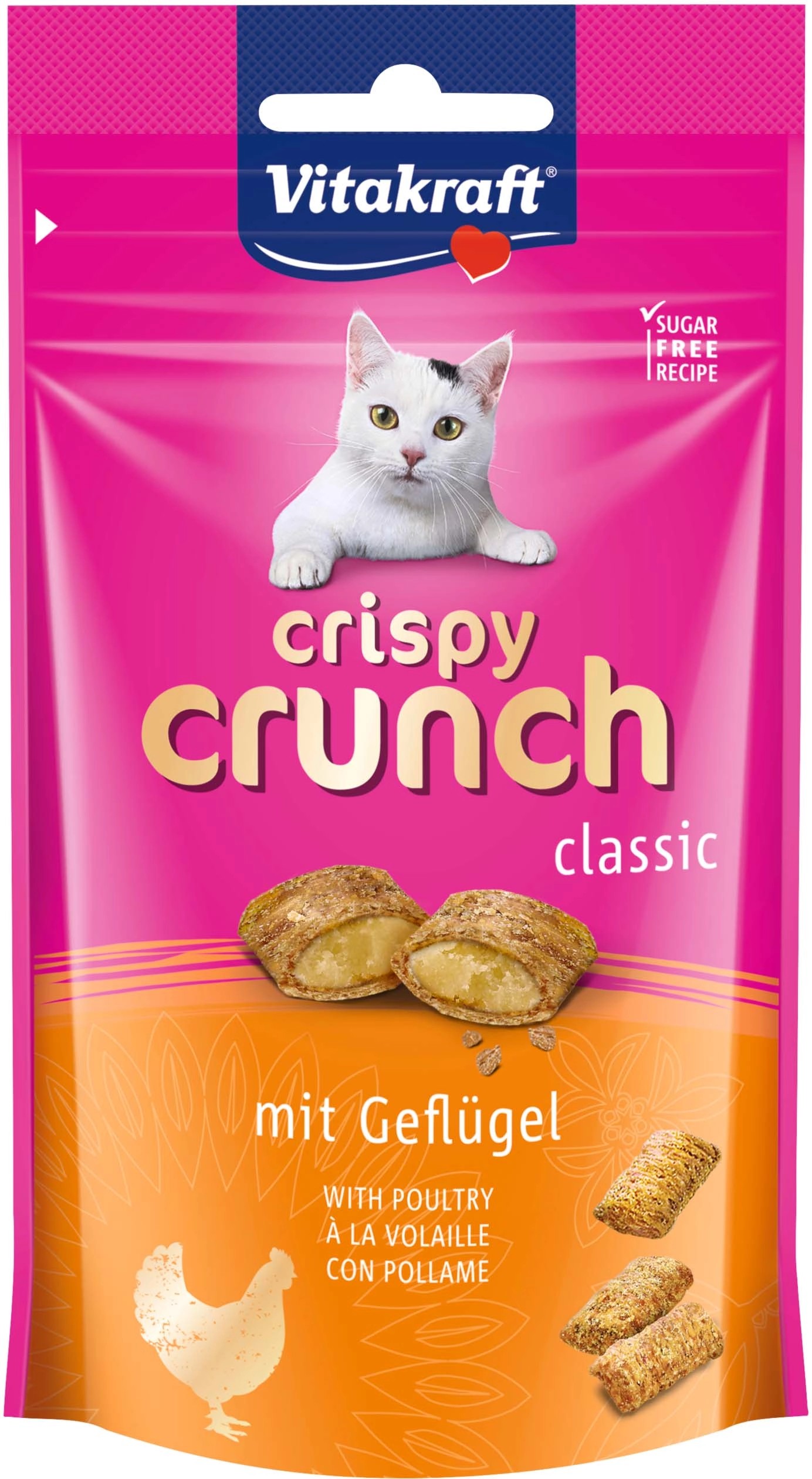 Bocconcini Crispy Crunch con ripieno di pollame 60 g Bocconcini Crispy Crunch con ripieno di pollame 60 g