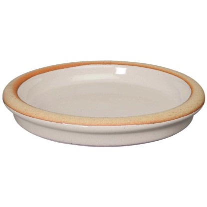 Sottovaso in terracotta smaltata Shadow Deroma Ø 25 cm Sottovaso in terracotta smaltata Shadow Deroma Ø 25 cm