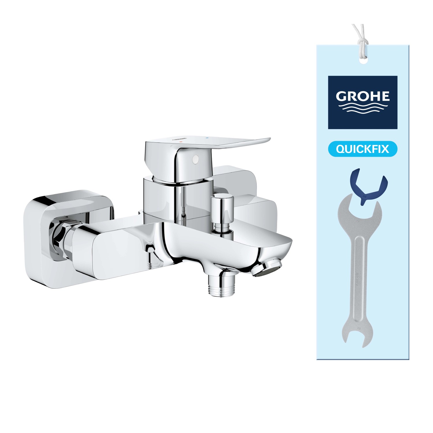 Miscelatore monocomando vasca esterno Grohe Dice cromo Miscelatore monocomando vasca esterno Grohe Dice cromo