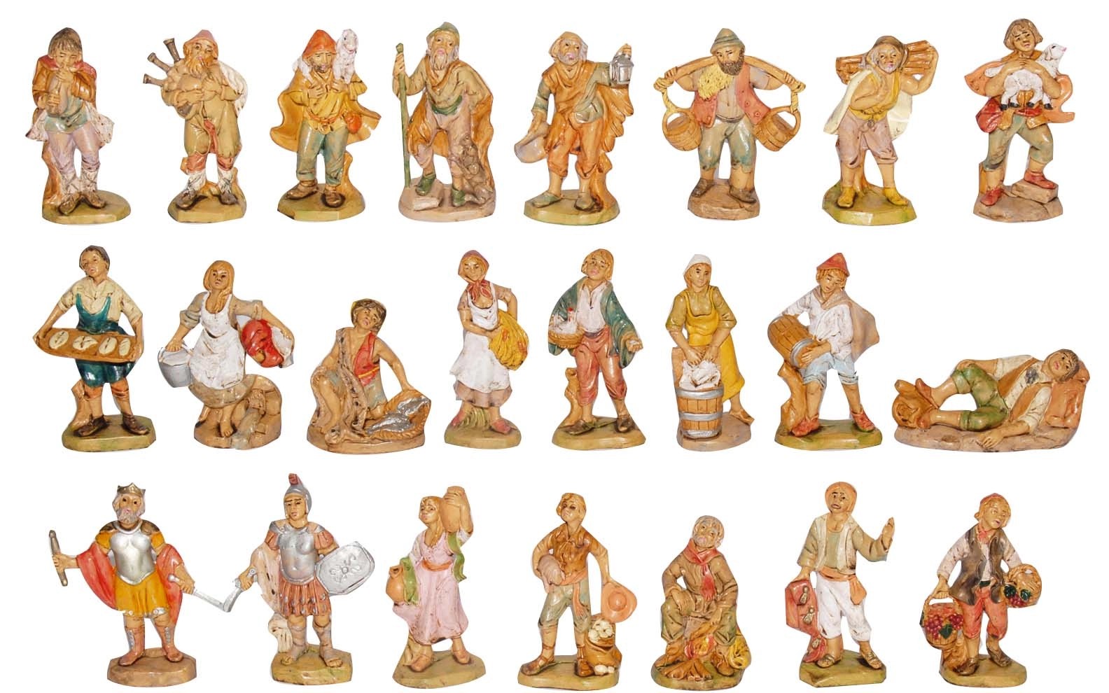 Statuine presepe pastori assortiti Lux 7 cm Statuine presepe pastori assortiti Lux 7 cm