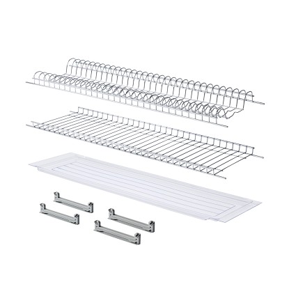 Scolapiatti in filo finitura cromato per pensili da 90 cm Scolapiatti in filo finitura cromato per pensili da 90 cm