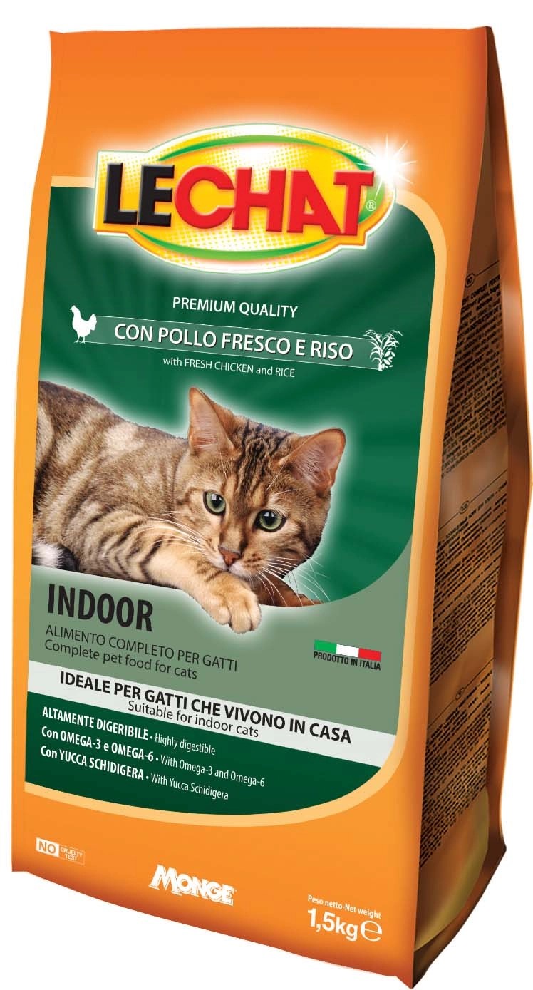 Cibo secco per gatti Monge Lechat al pollo 1,5 kg Cibo secco per gatti Monge Lechat al pollo 1,5 kg