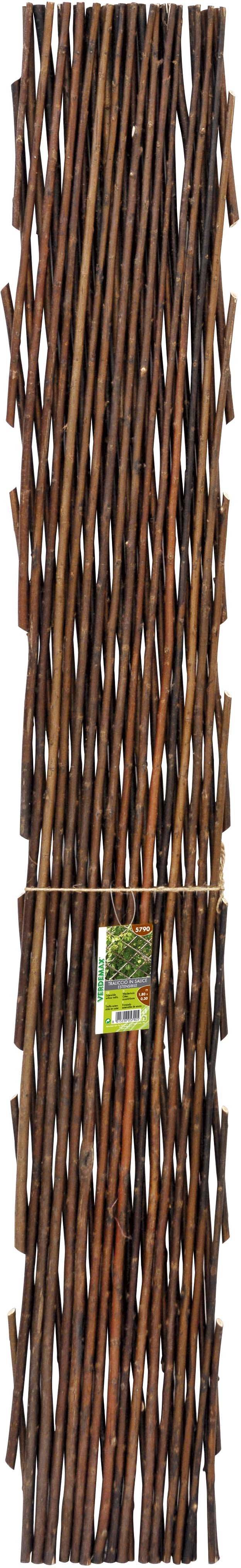 Traliccio estensibile in salice 1,8x0,3 m naturale Traliccio estensibile in salice 1,8x0,3 m naturale