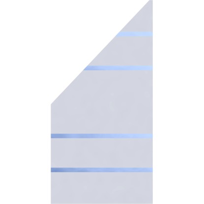 Raccordo frangivista in vetro satinato per recinzione System Alpha sx 90x180 cm Raccordo frangivista in vetro satinato per recinzione System Alpha sx 90x180 cm