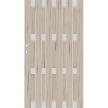 Cancello per recinzione frangivista Jumbo WPC 98x179 cm alluminio sabbia Cancello per recinzione frangivista Jumbo WPC 98x179 cm alluminio sabbia
