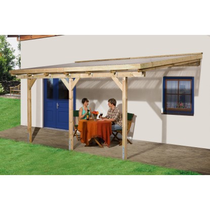 Tettoria per esterno Weka misura 2 424x257 cm Tettoria per esterno Weka misura 2 424x257 cm