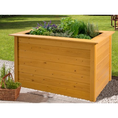 Aiuola rialzata Satus 120x80x81 cm tinta rovere chiaro Aiuola rialzata Satus 120x80x81 cm tinta rovere chiaro