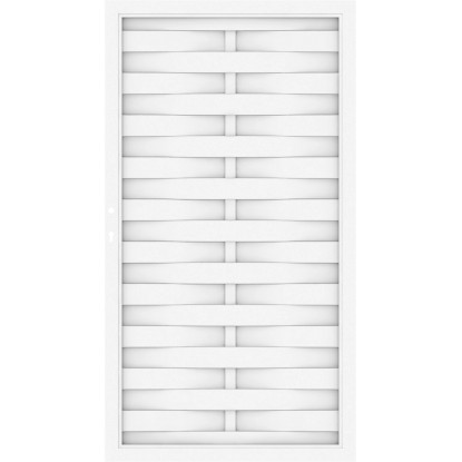 Cancello per recinzione frangivista Longlife Romo con serratura bianco Cancello per recinzione frangivista Longlife Romo con serratura bianco