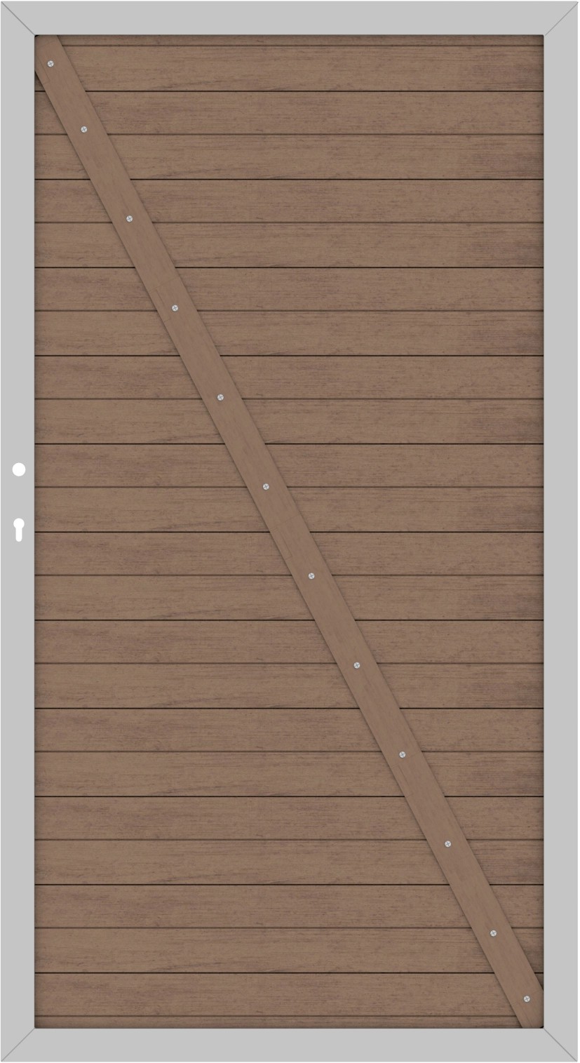 Cancello recinzione privacy System WPC Classic mandorla DIN dx 98x180 cm Cancello recinzione privacy System WPC Classic mandorla DIN dx 98x180 cm