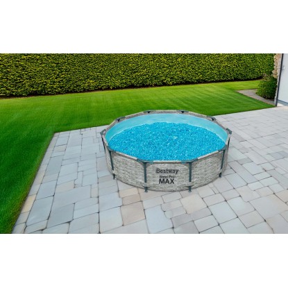 Piscina fuori terra tubolare in pvc/acciaio Bestway Steel Pro Max Ø 305x76 cm Piscina fuori terra tubolare in pvc/acciaio Bestway Steel Pro Max Ø 305x76 cm