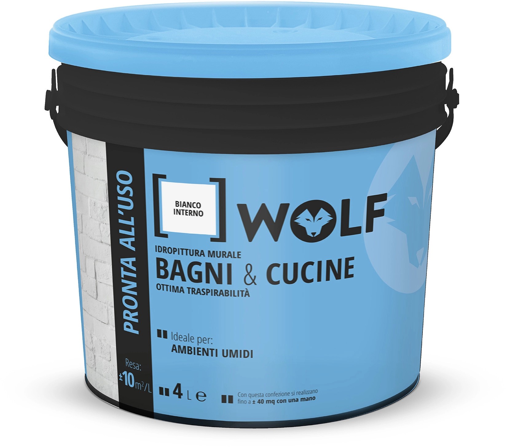 Idropittura Bagni E Cucine Wolf Bianca 4 L OBI