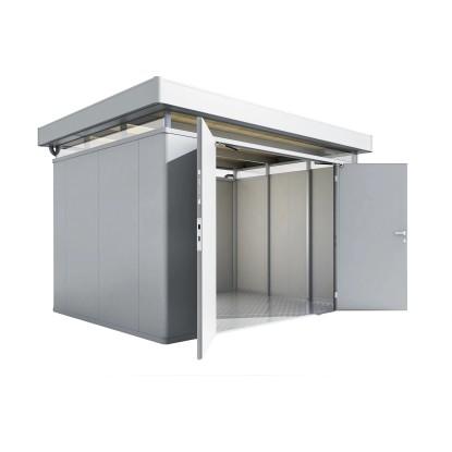 Anta a battente destra Biohort per CasaNova argento metallizzato Anta a battente destra Biohort per CasaNova argento metallizzato