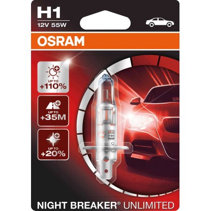 Osram Lampadina Auto Proiettori Night Breaker H1 12 V OBI